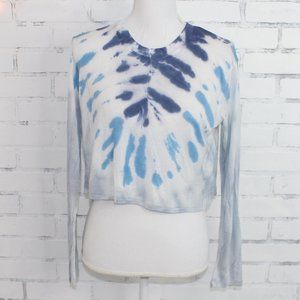 Dreamsicle Tie Dye Cropped long sleeve t-shirt